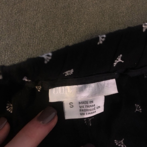 Black Silk Printed Joggers, S, Urban Outfitters - Picture 2 of 2